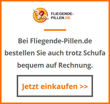 Bei Fliegende Pillen trotz Schufa auf Rechnung bestellen